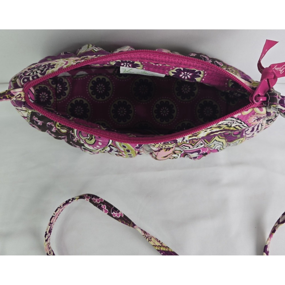 Vera Bradley Multicolor Paisley Quilted Crossbody Bag Zip Top Detachable Strap - Picture 4 of 5